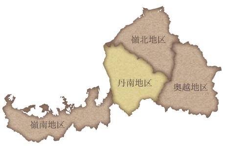 福井県丹南地区の地図